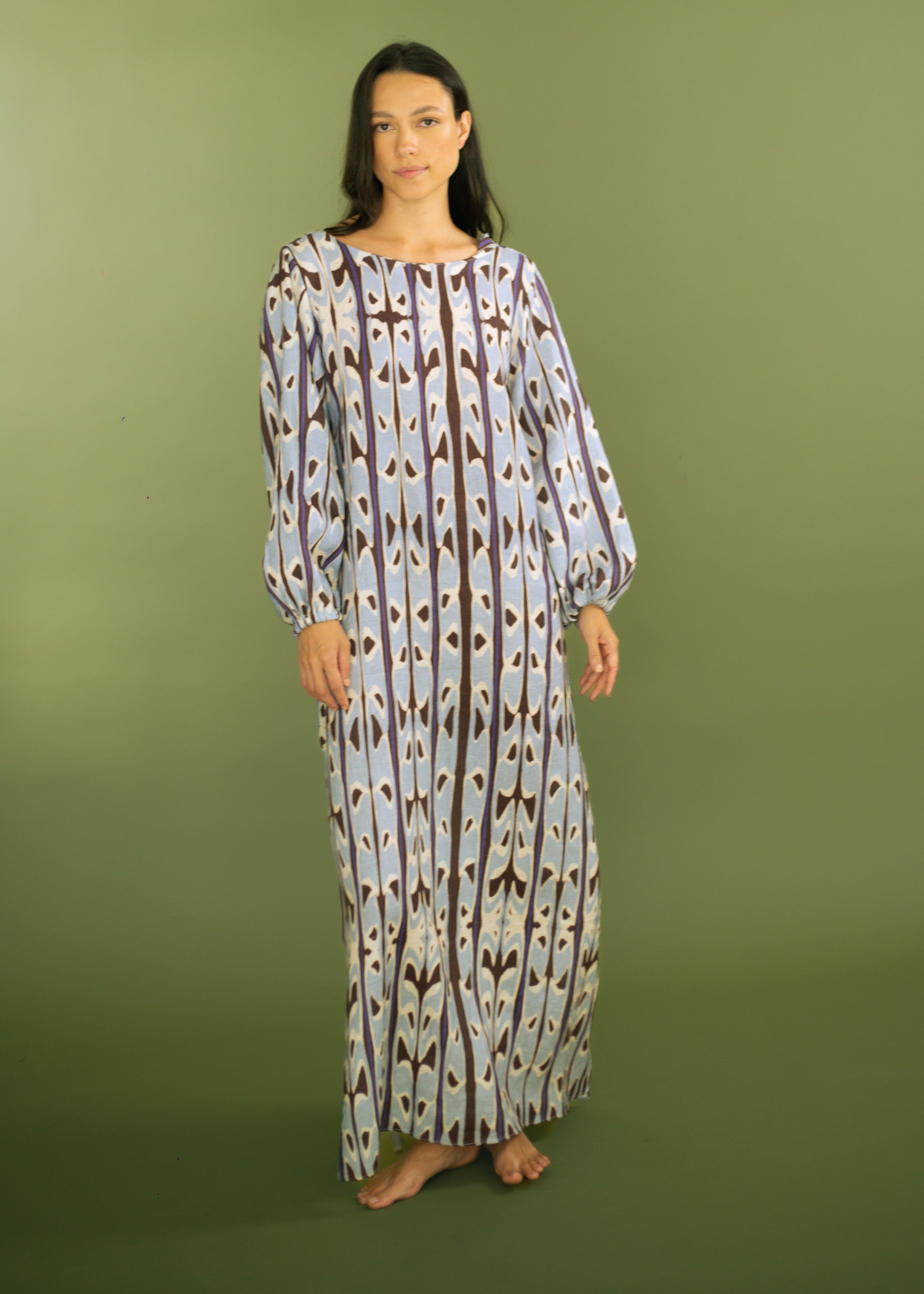 Aurora Totem Linen Tunic Dress