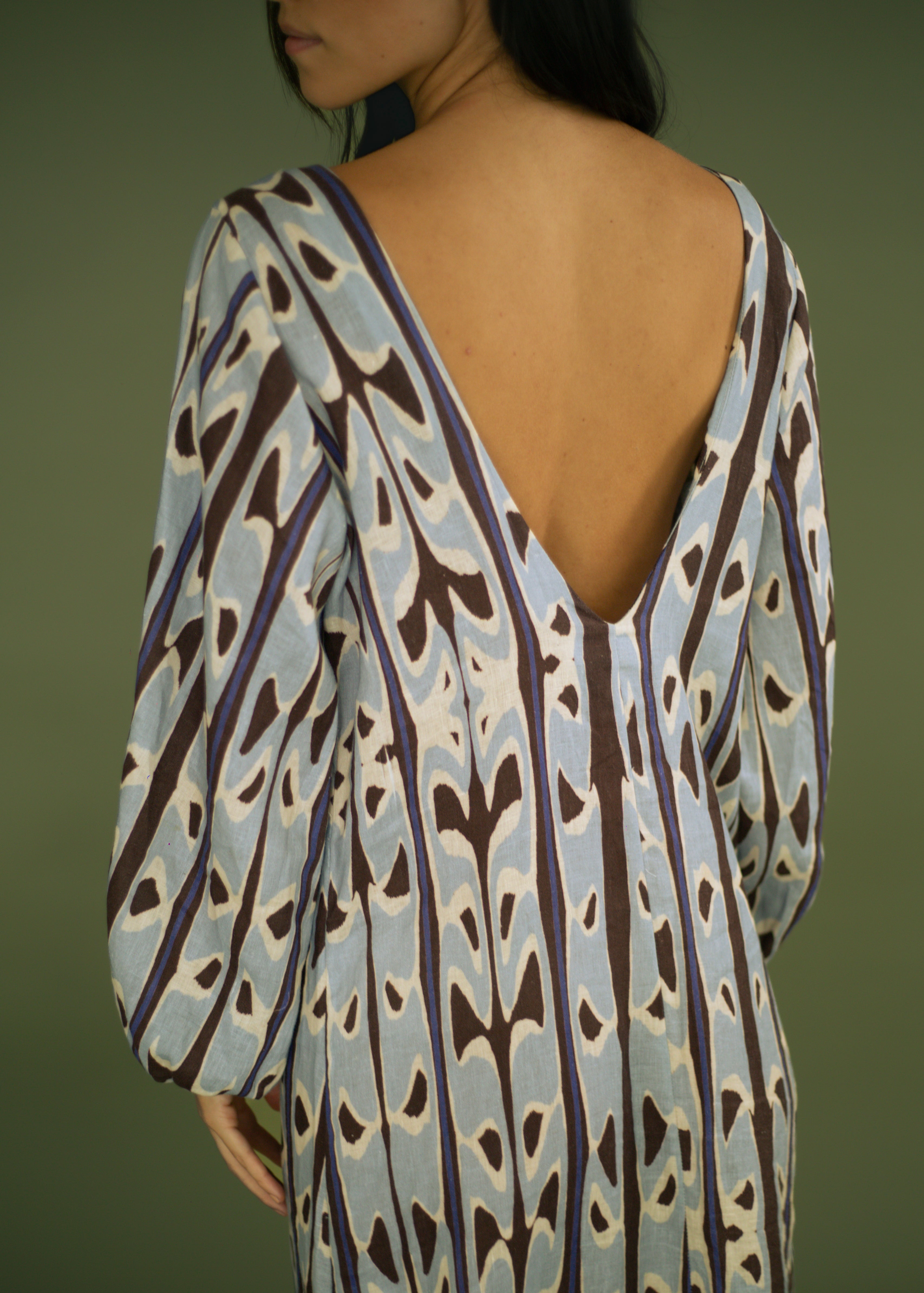 Aurora Totem Linen Tunic Dress