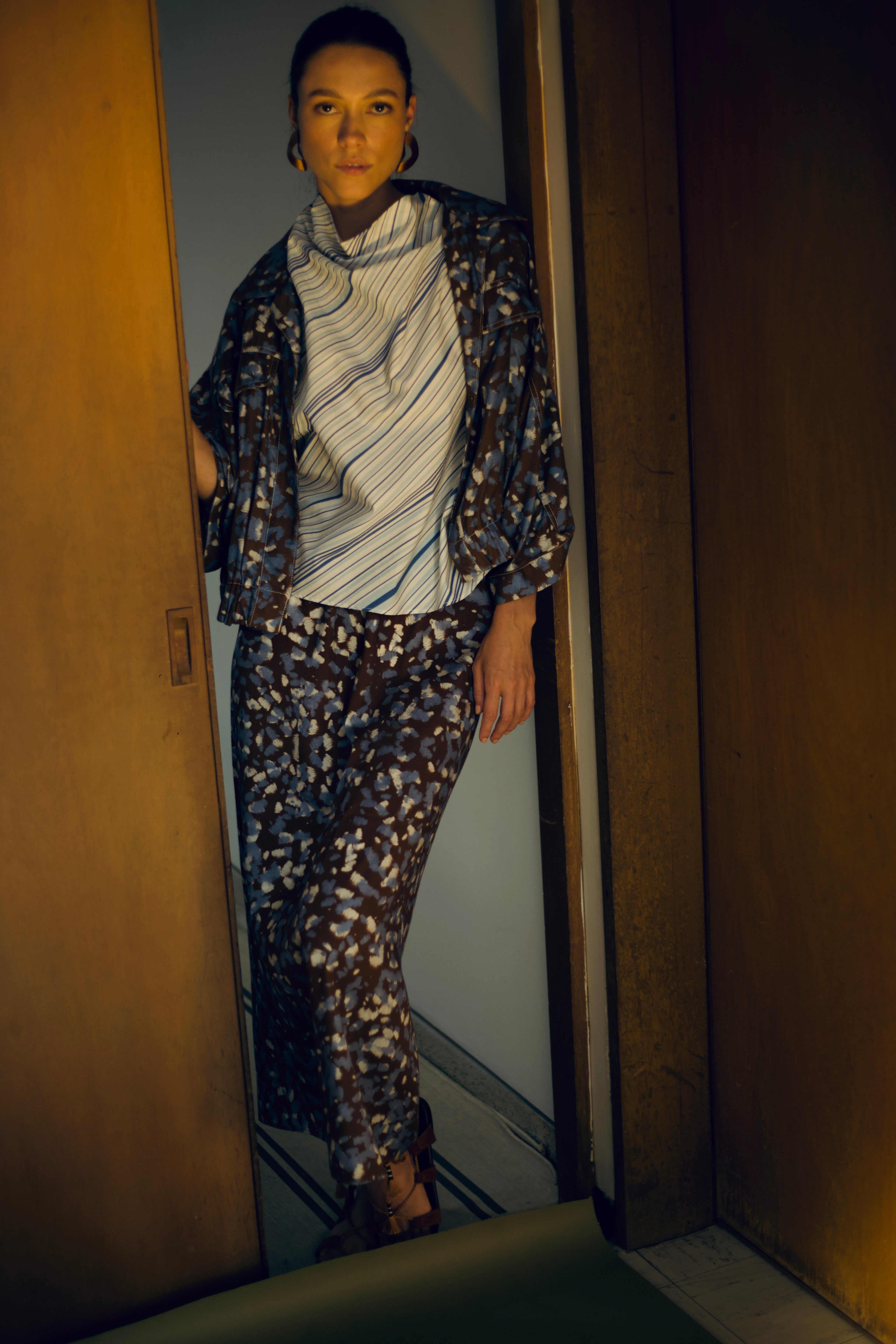 Mambo Blue Stripes Top