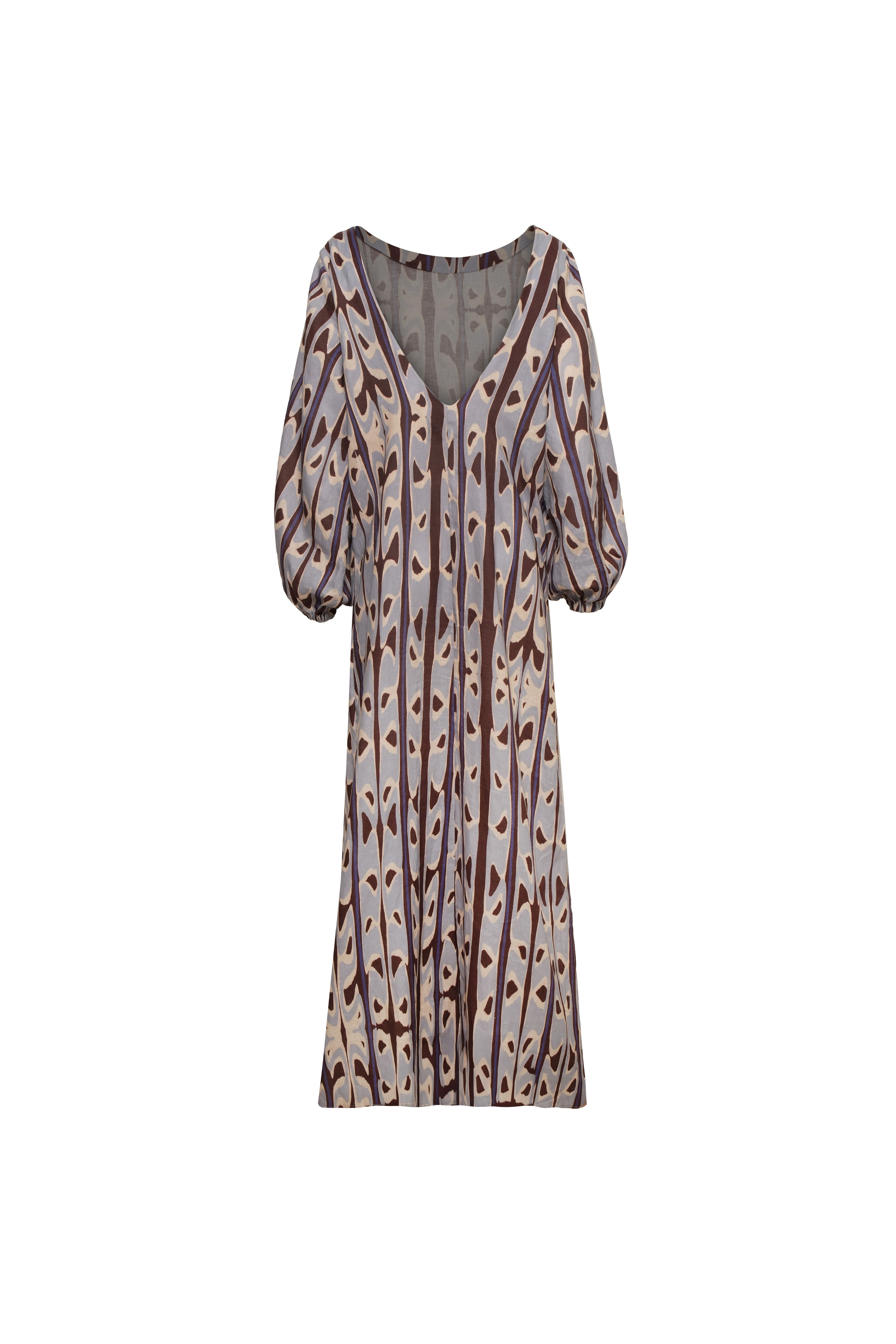 Aurora Totem Linen Tunic Dress