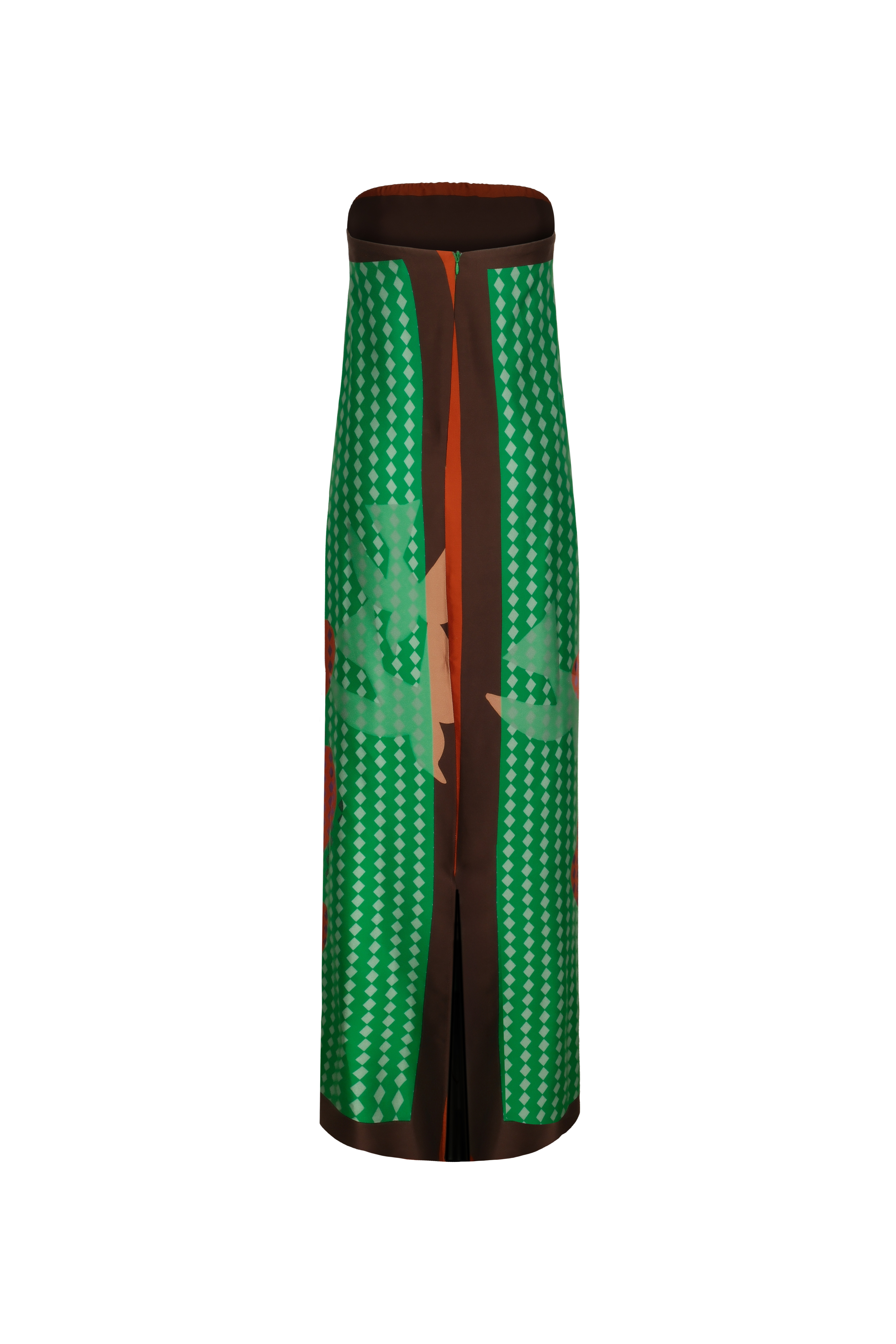 Isla Crimson Strapless Dress