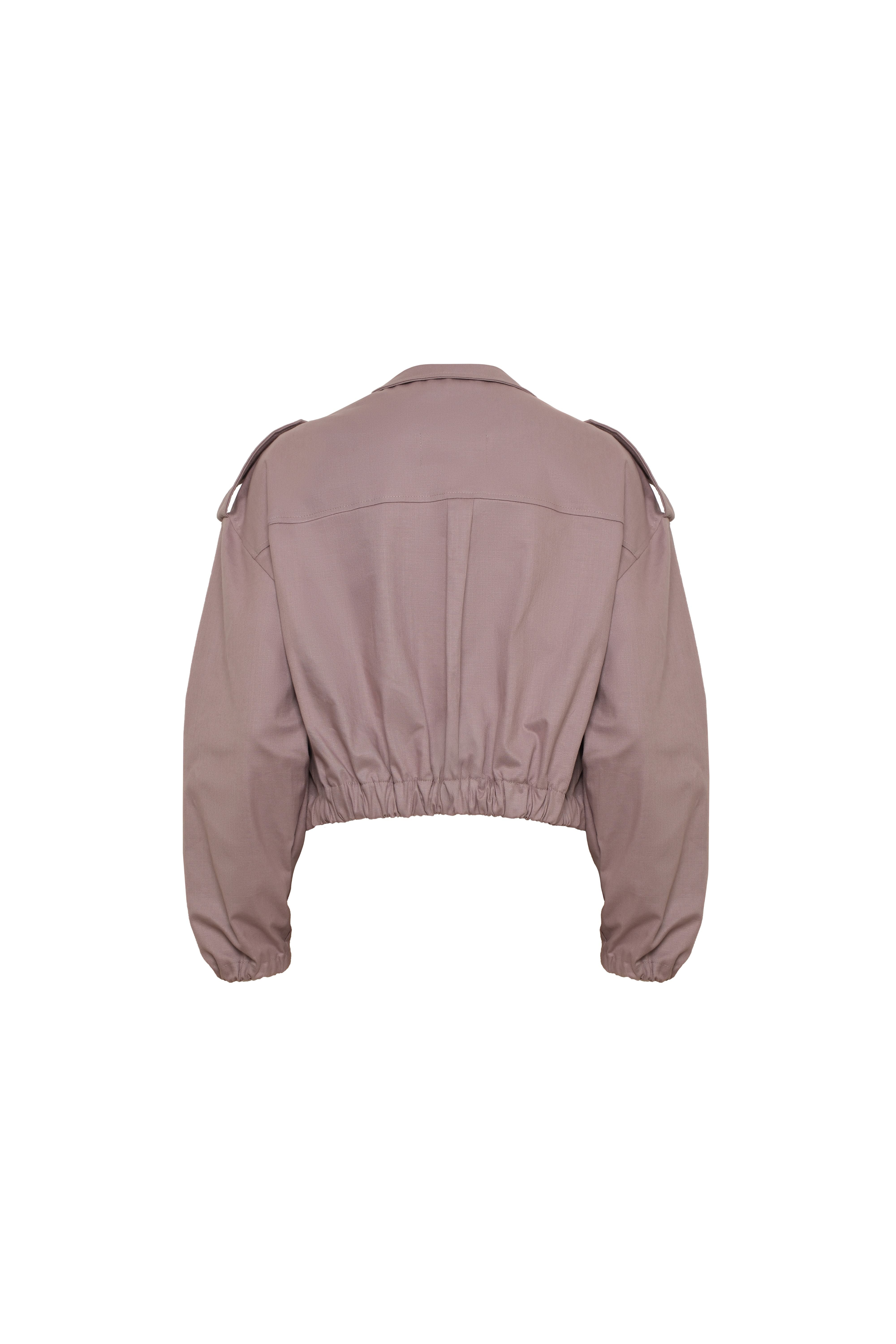 Blaine Lilac Bomber Jacket