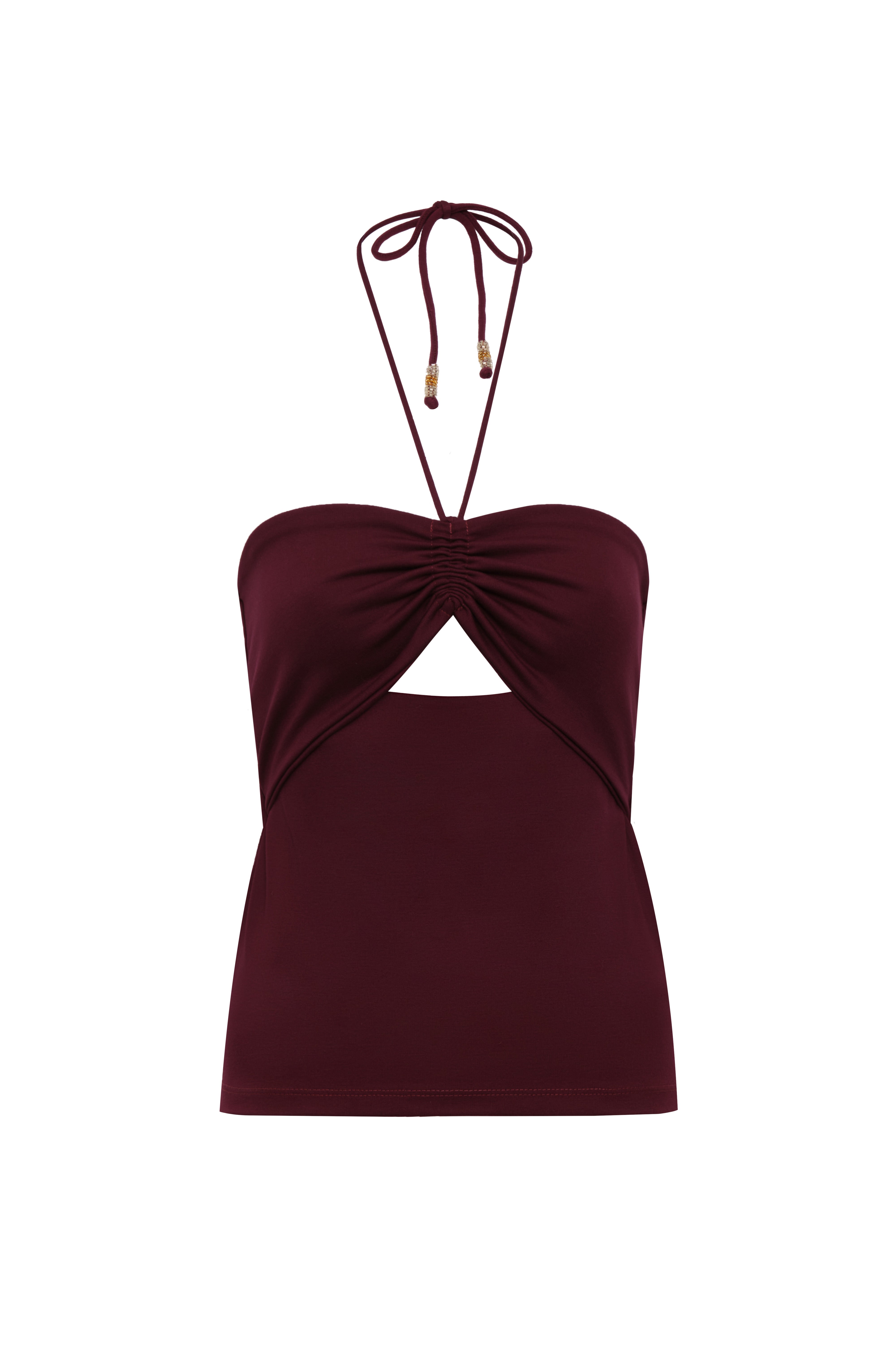 BURGUNDY AMANDA TOP